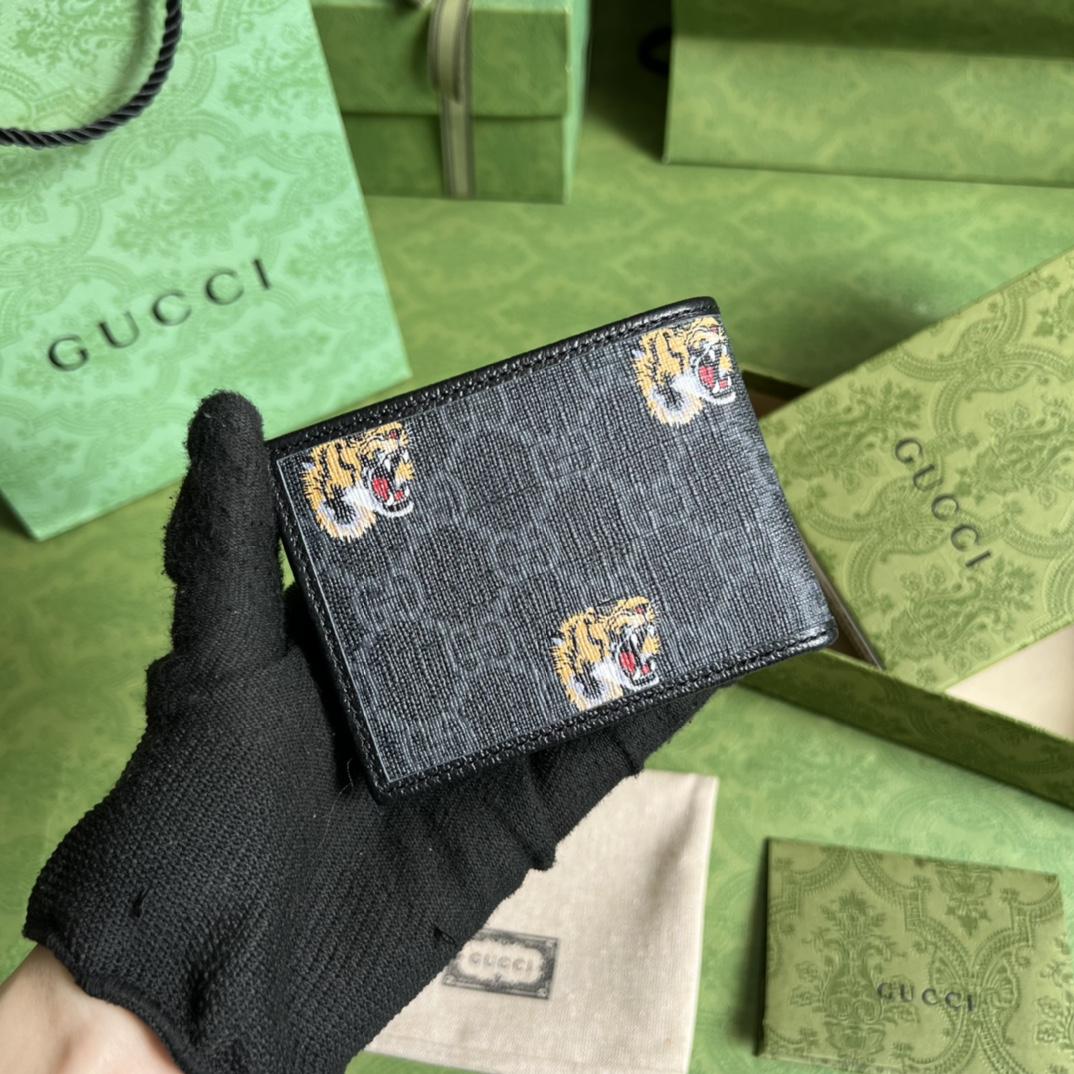 Gucci Wallet With Tiger Print(11-8.5-3cm)    - PerfectKickZ