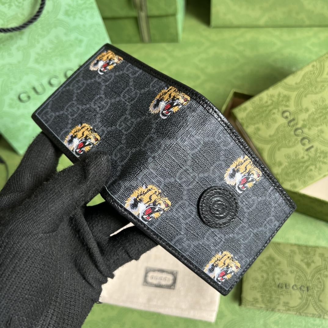 Gucci Wallet With Tiger Print(11-8.5-3cm)    - PerfectKickZ