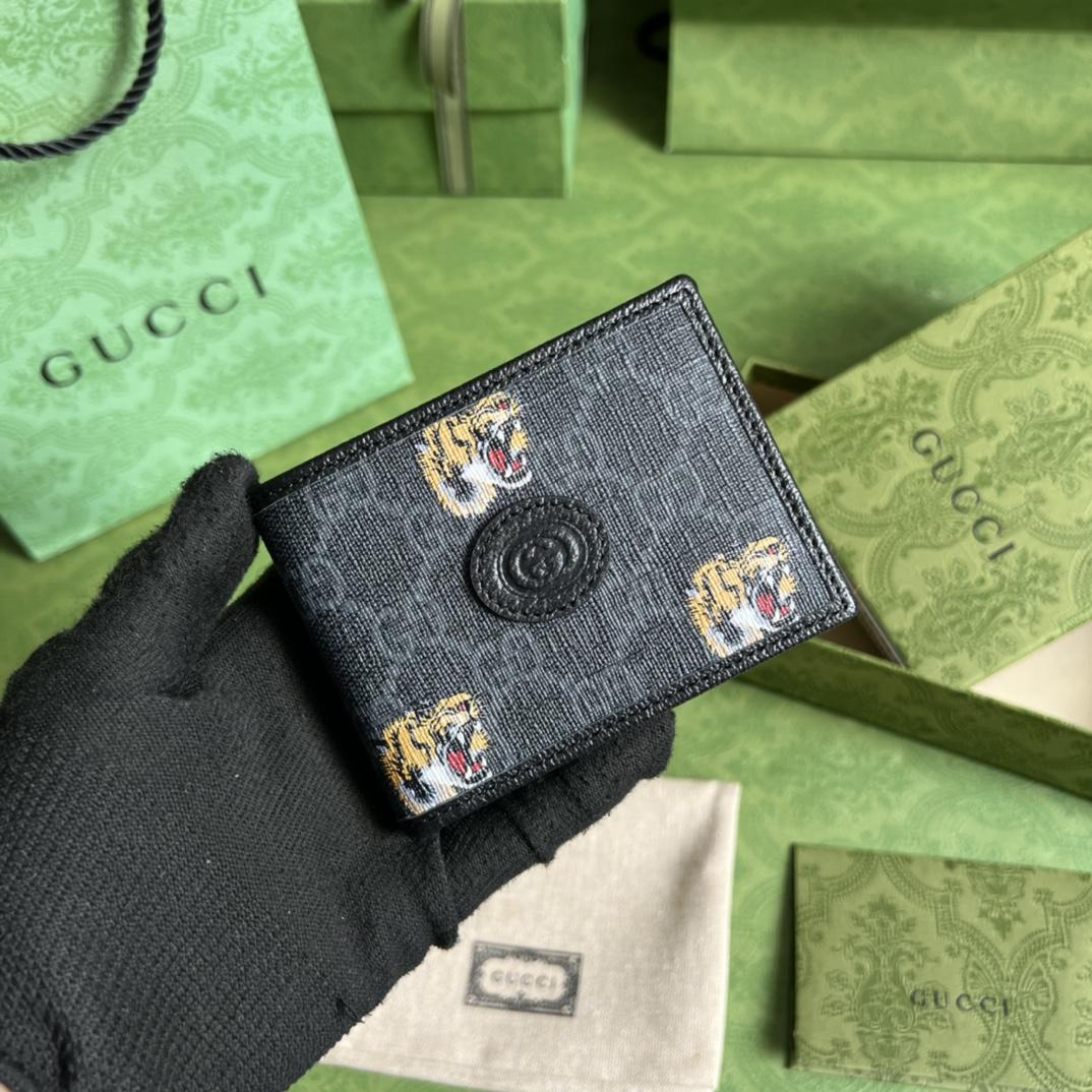 Gucci Wallet With Tiger Print(11-8.5-3cm)    - PerfectKickZ