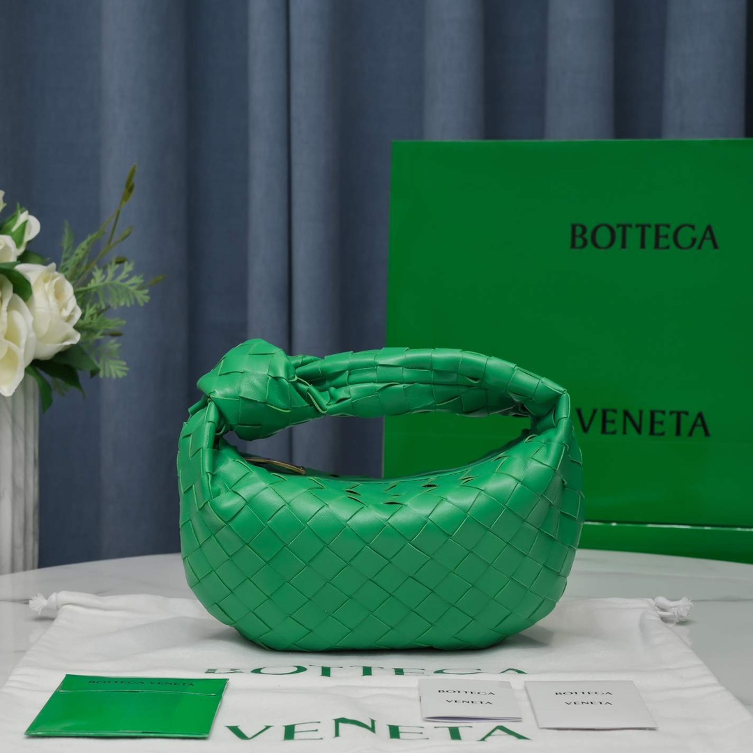 Bottega Veneta Mini Jodie Intrecciato Leather Top Handle Bag(28-23-8cm) - PerfectKickZ