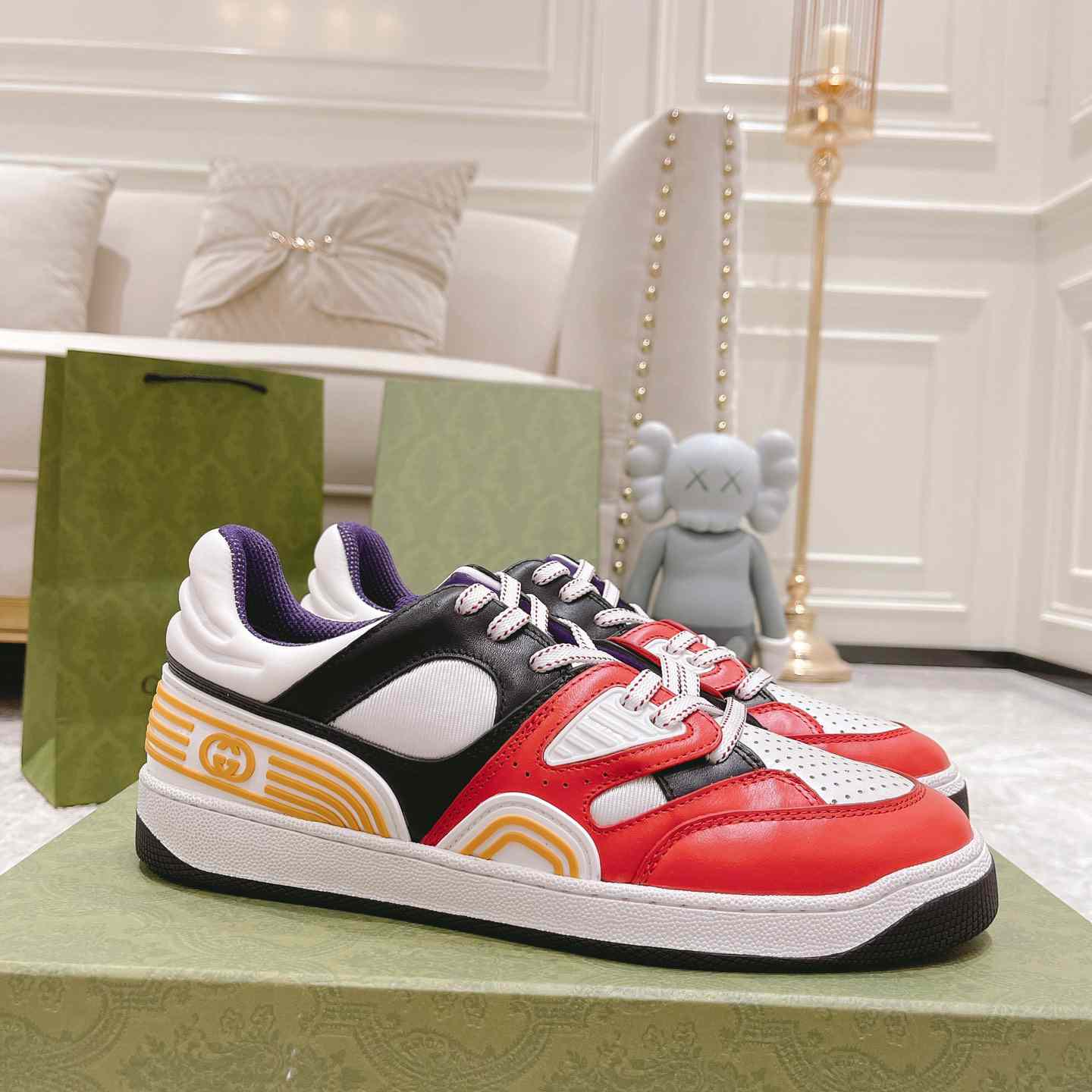 Gucci Basket Sneaker With lnterlocking G  - PerfectKickZ