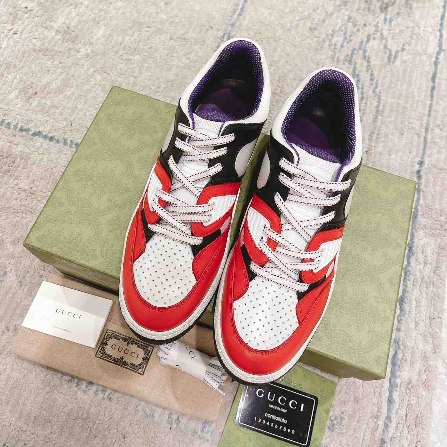 Gucci Basket Sneaker With lnterlocking G  - PerfectKickZ