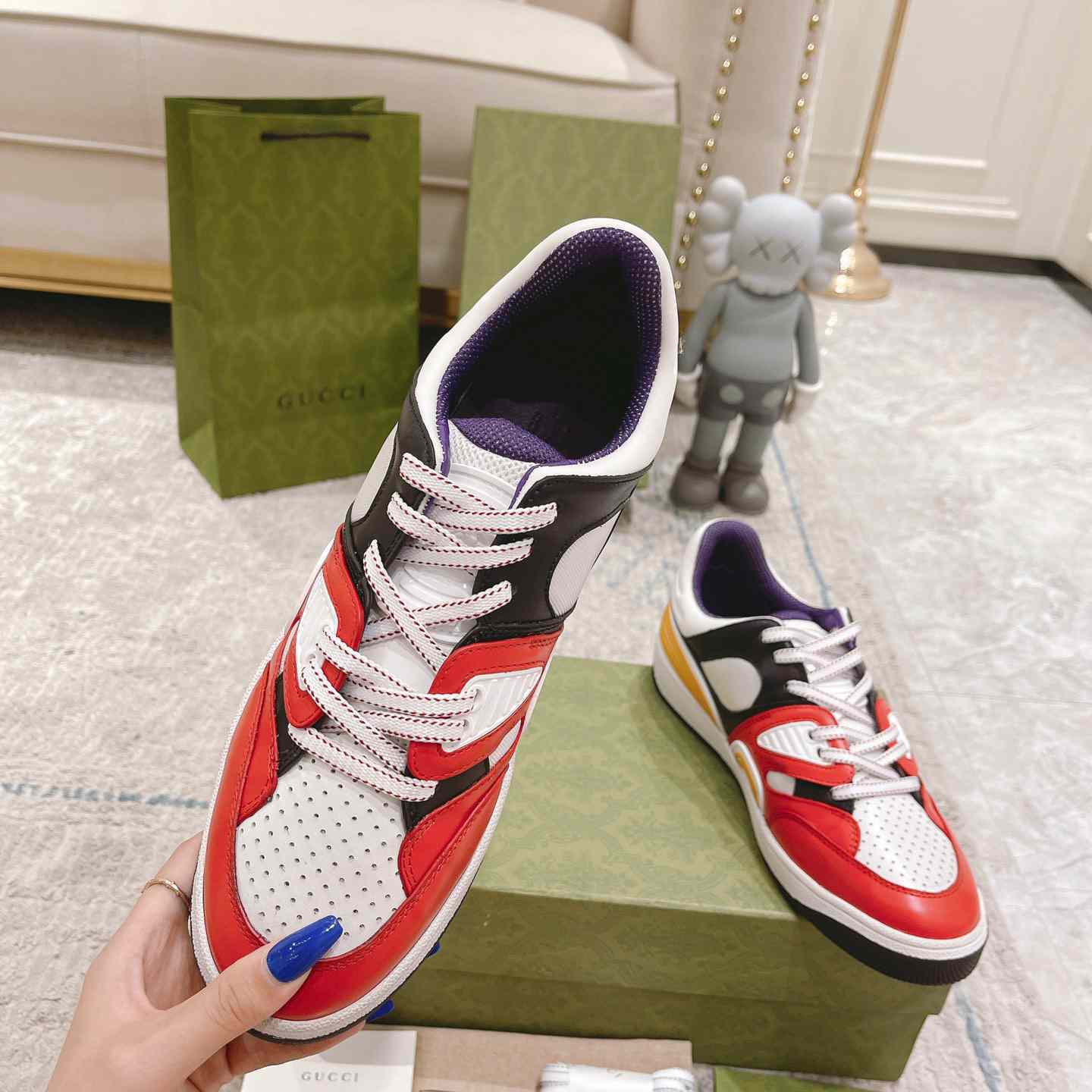 Gucci Basket Sneaker With lnterlocking G  - 