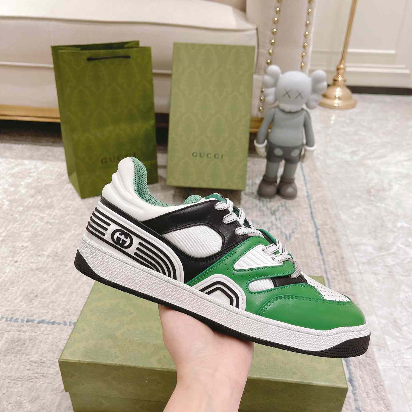 Gucci Basket Sneaker With lnterlocking G  - PerfectKickZ