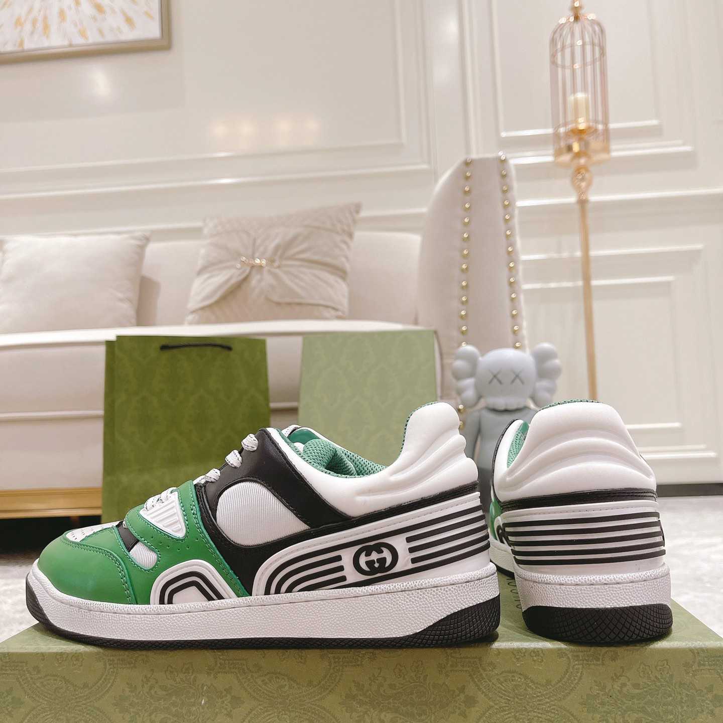 Gucci Basket Sneaker With lnterlocking G  - 
