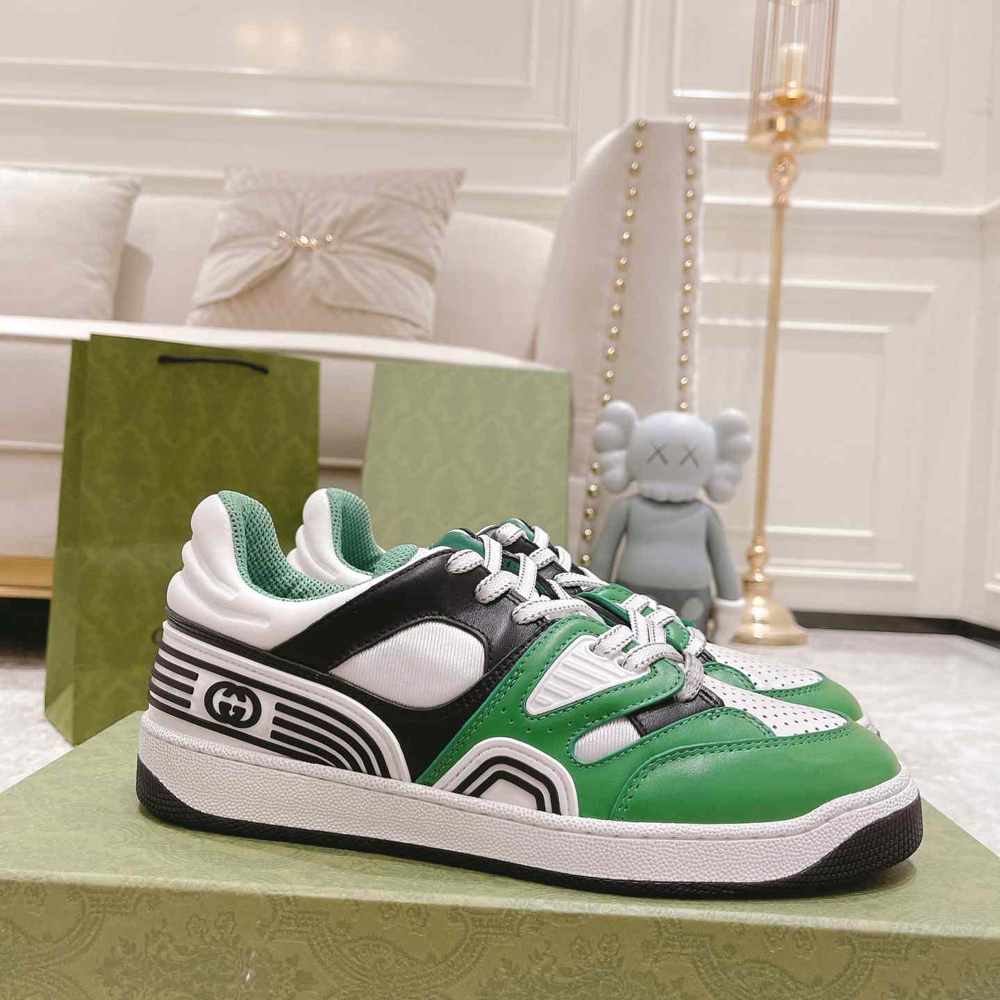 Gucci Basket Sneaker With lnterlocking G  - PerfectKickZ