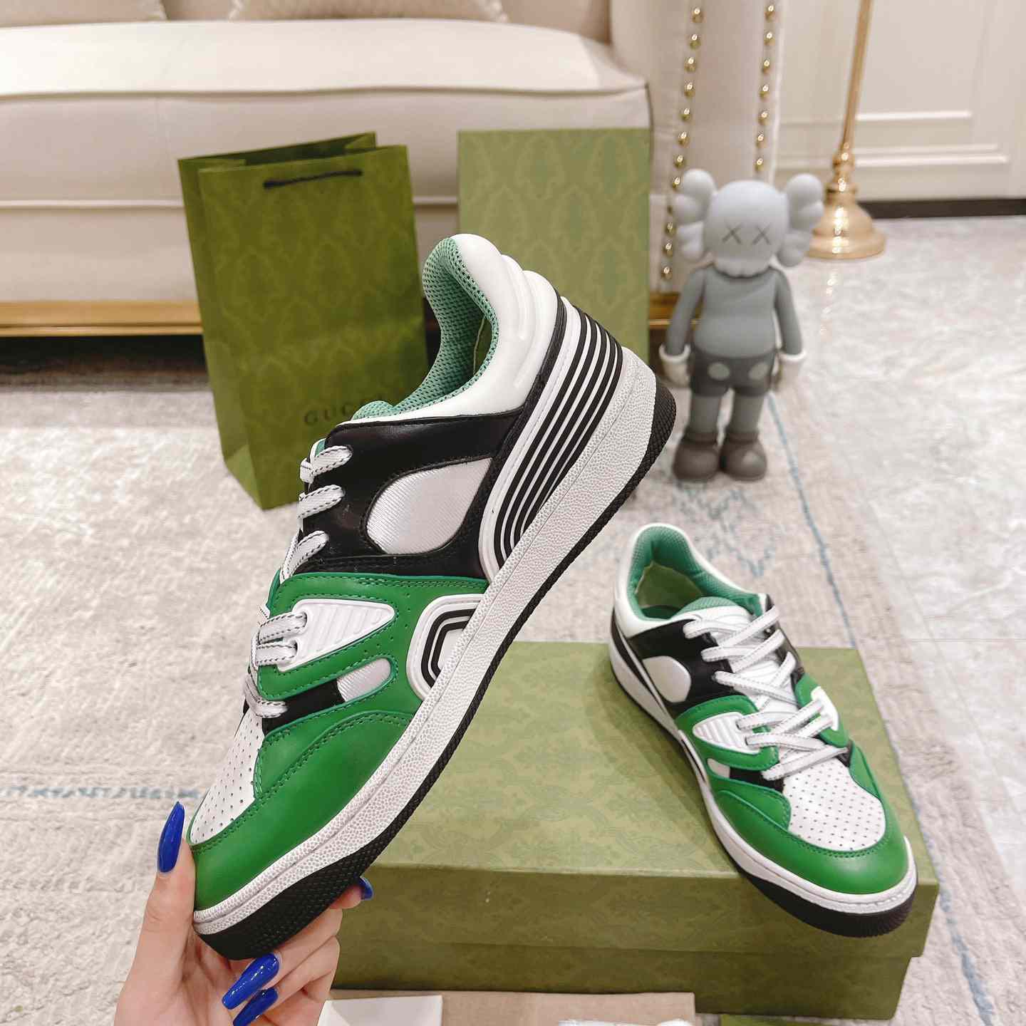 Gucci Basket Sneaker With lnterlocking G  - 