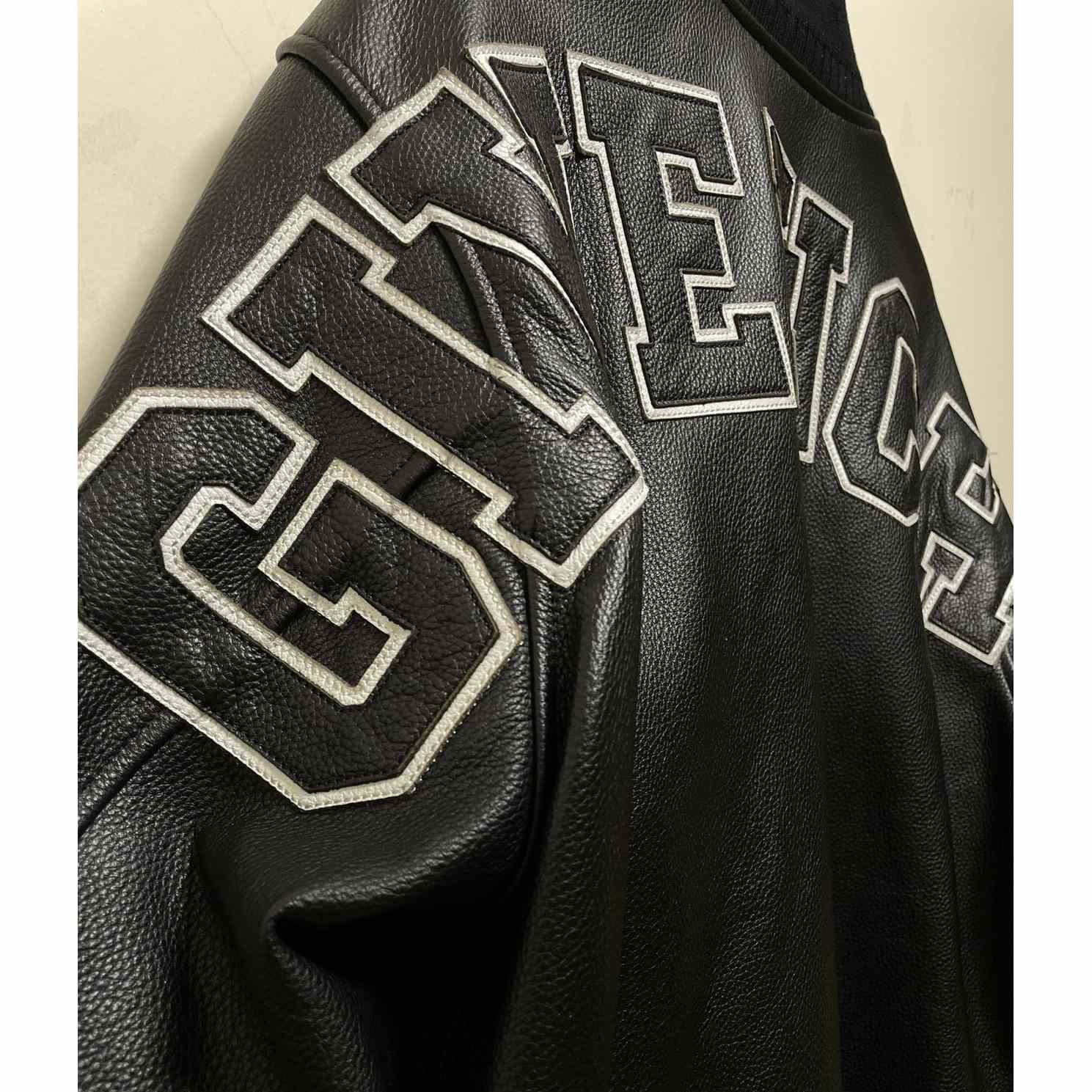 Givenchy Logo Leather Bomber Jacket In Black - PerfectKickZ
