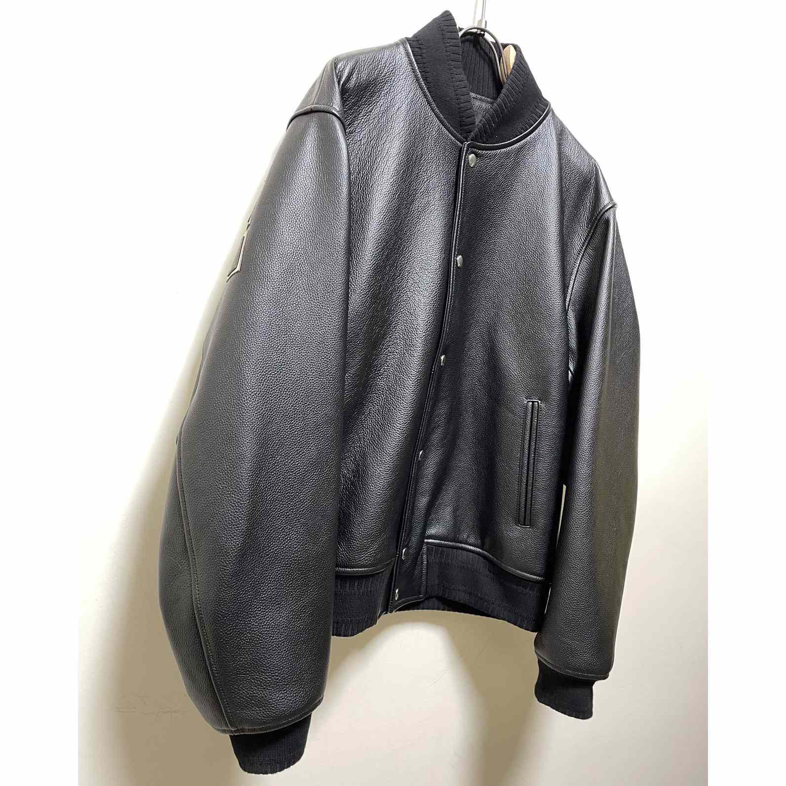 Givenchy Logo Leather Bomber Jacket In Black - PerfectKickZ
