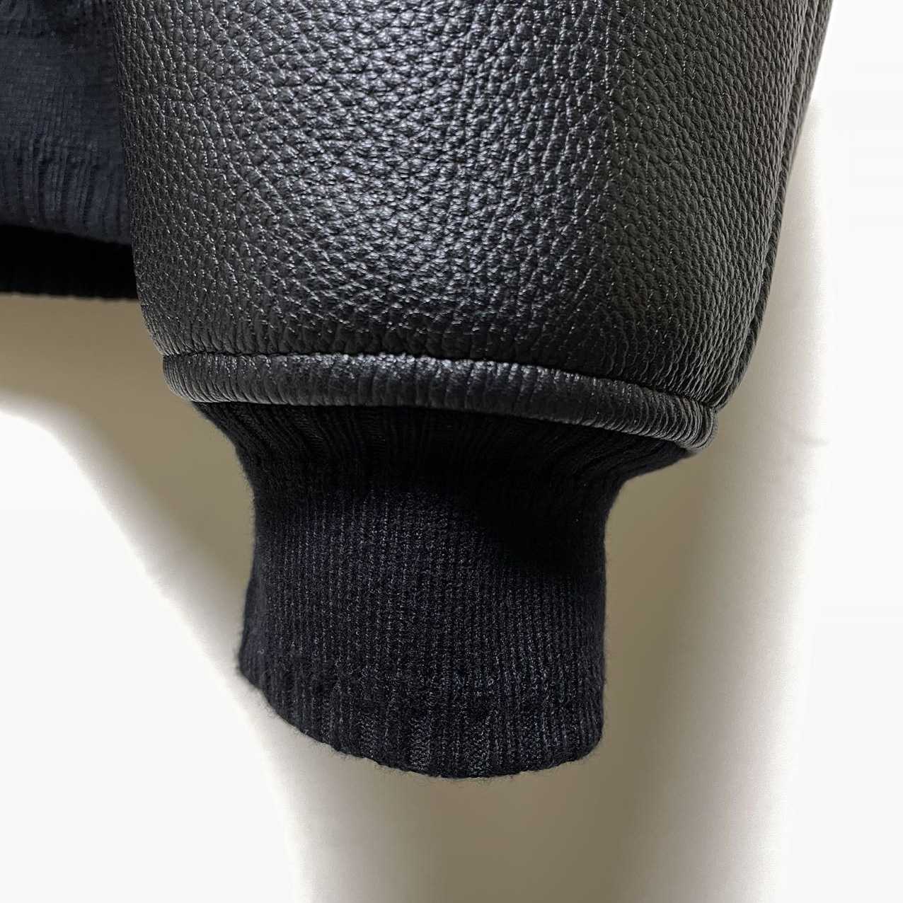 Givenchy Logo Leather Bomber Jacket In Black - PerfectKickZ