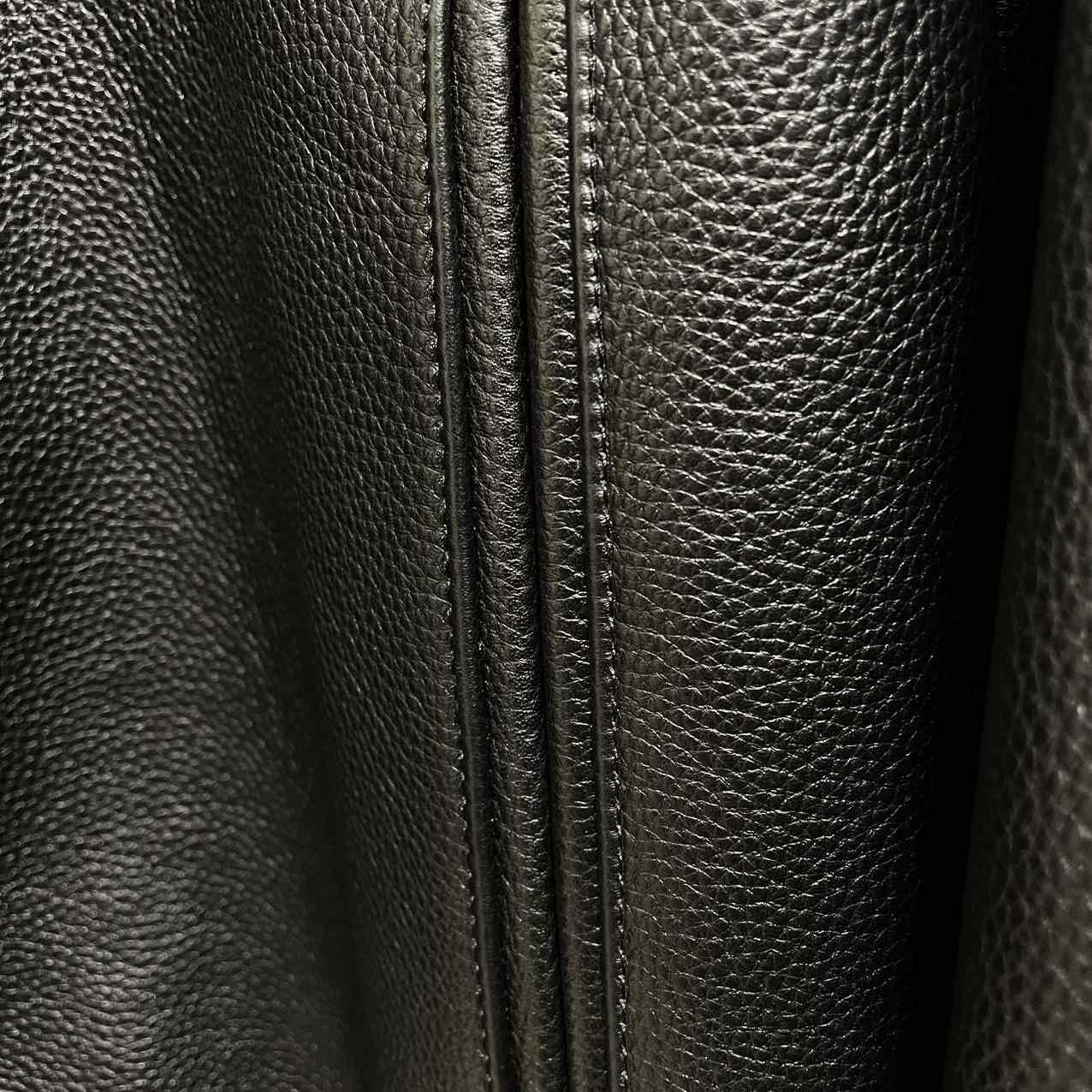 Givenchy Logo Leather Bomber Jacket In Black - PerfectKickZ