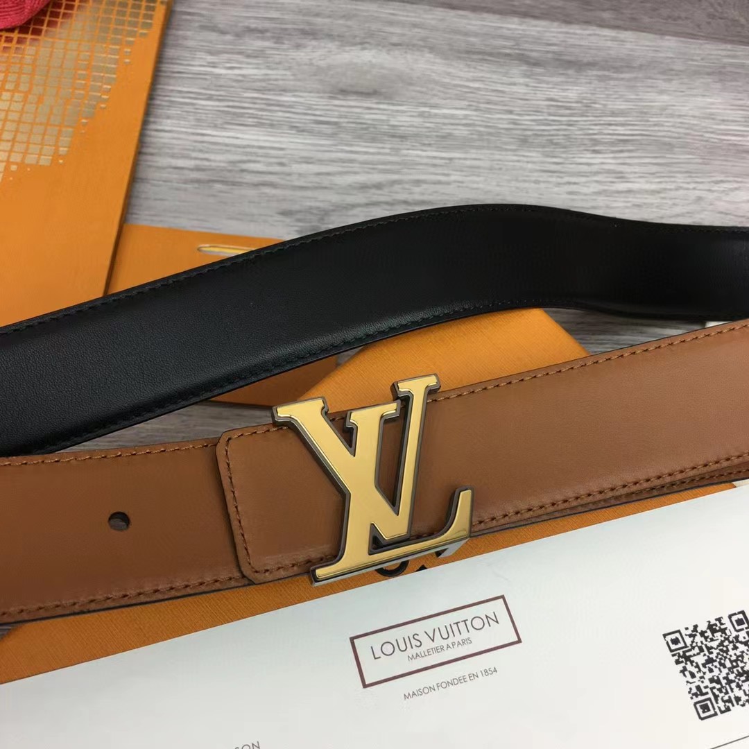 Louis Vuitton Rays 40mm Reversible Belt   M0630U - PerfectKickZ