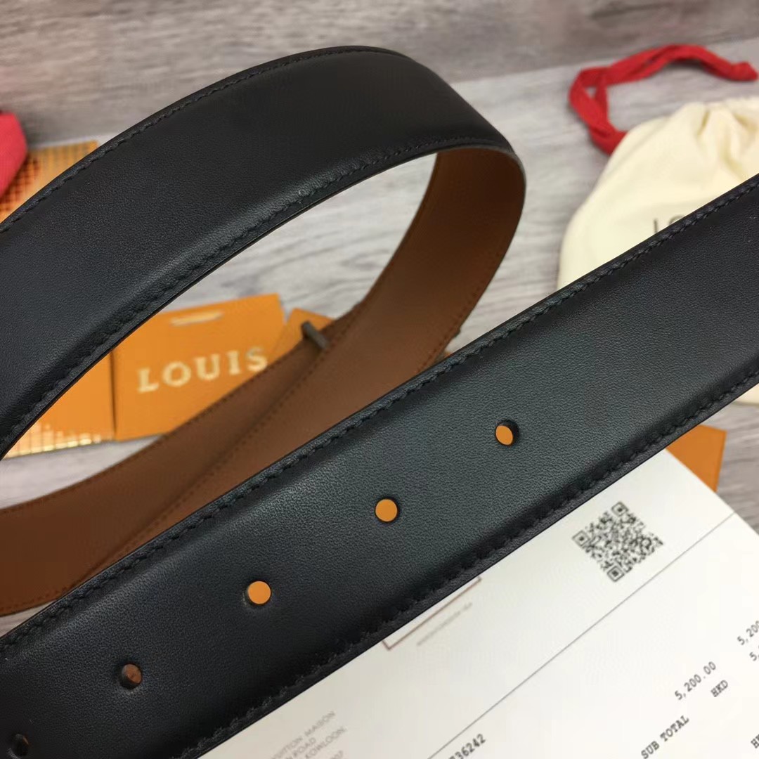 Louis Vuitton Rays 40mm Reversible Belt   M0630U - PerfectKickZ