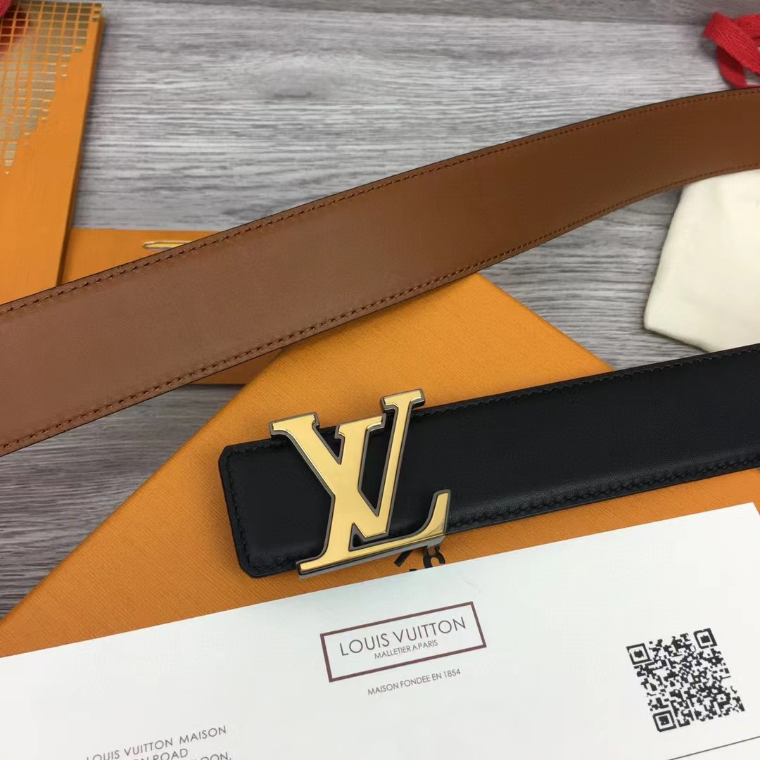 Louis Vuitton Rays 40mm Reversible Belt   M0630U - PerfectKickZ