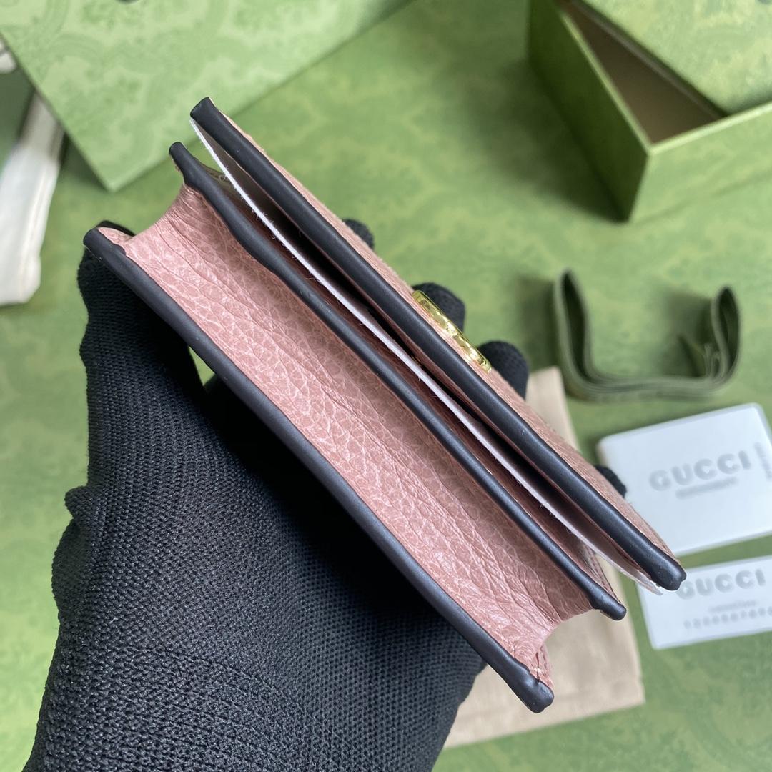 Gucci GG Marmont Card Case Wallet(11-9-3cm)    - PerfectKickZ