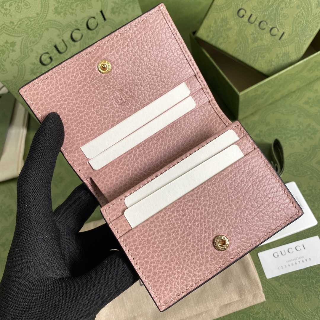 Gucci GG Marmont Card Case Wallet(11-9-3cm)    - 