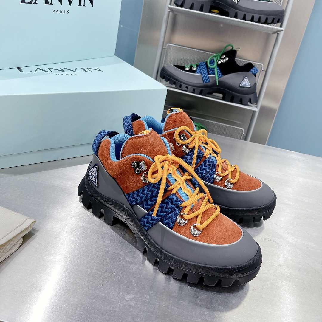 Lanvin Chunky-Sole Lace-Up Sneakers - PerfectKickZ