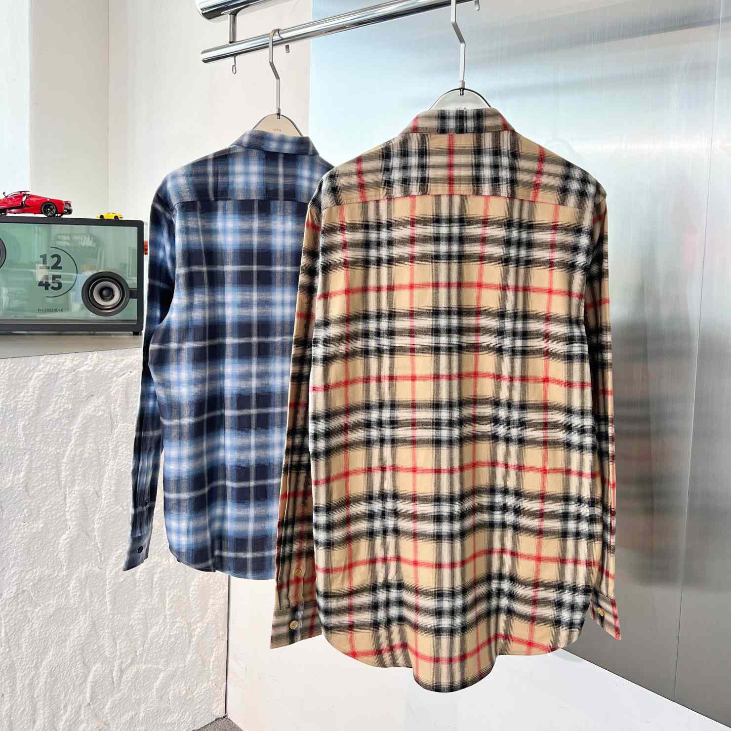 Burberry Chingford Classic Fit Embroidered Logo Ombre Check Button-Up Shirt  - PerfectKickZ