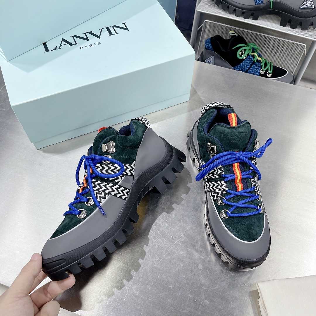 Lanvin Chunky-Sole Lace-Up Sneakers - PerfectKickZ