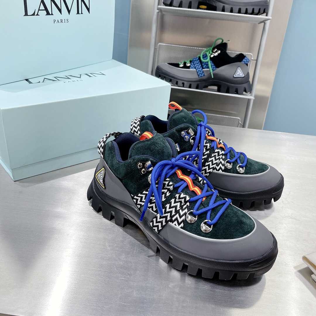 Lanvin Chunky-Sole Lace-Up Sneakers - PerfectKickZ