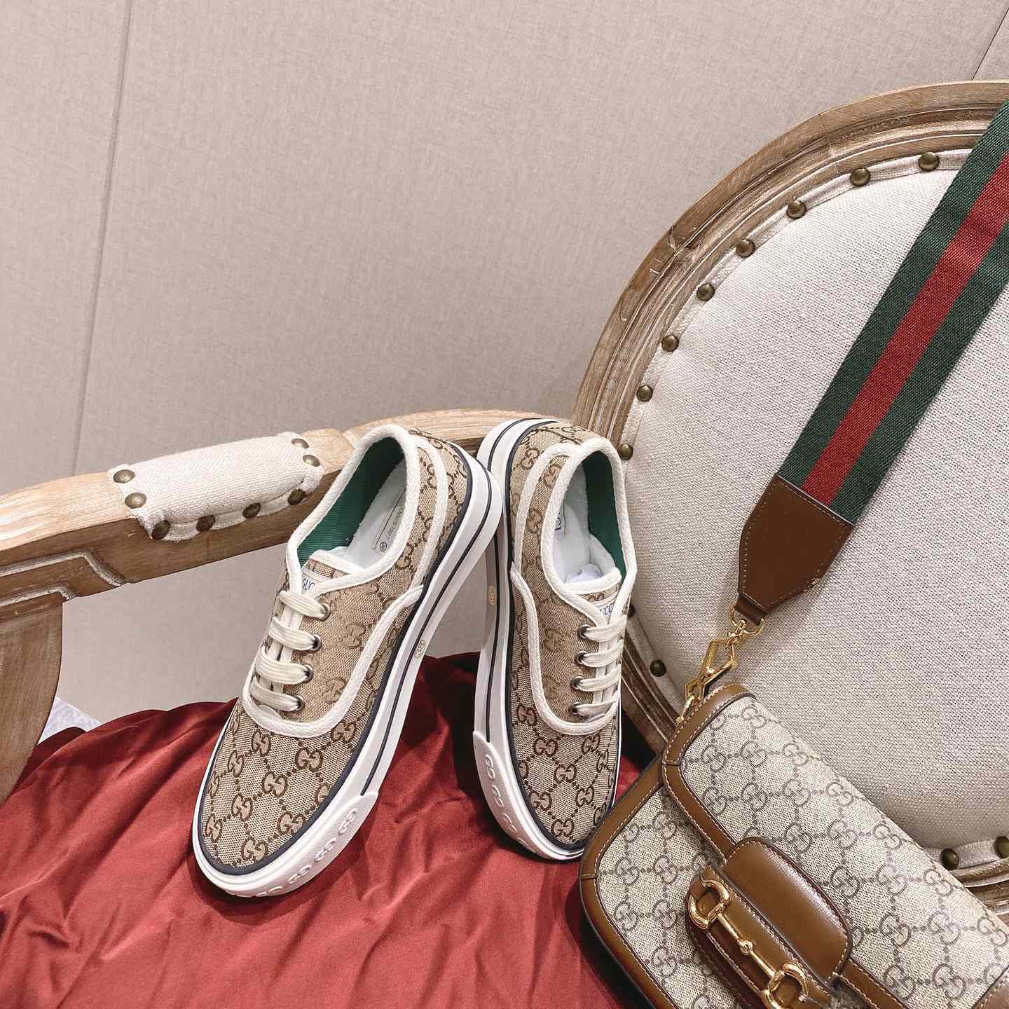 Gucci Tennis 1977 Canvas Sneakers - PerfectKickZ
