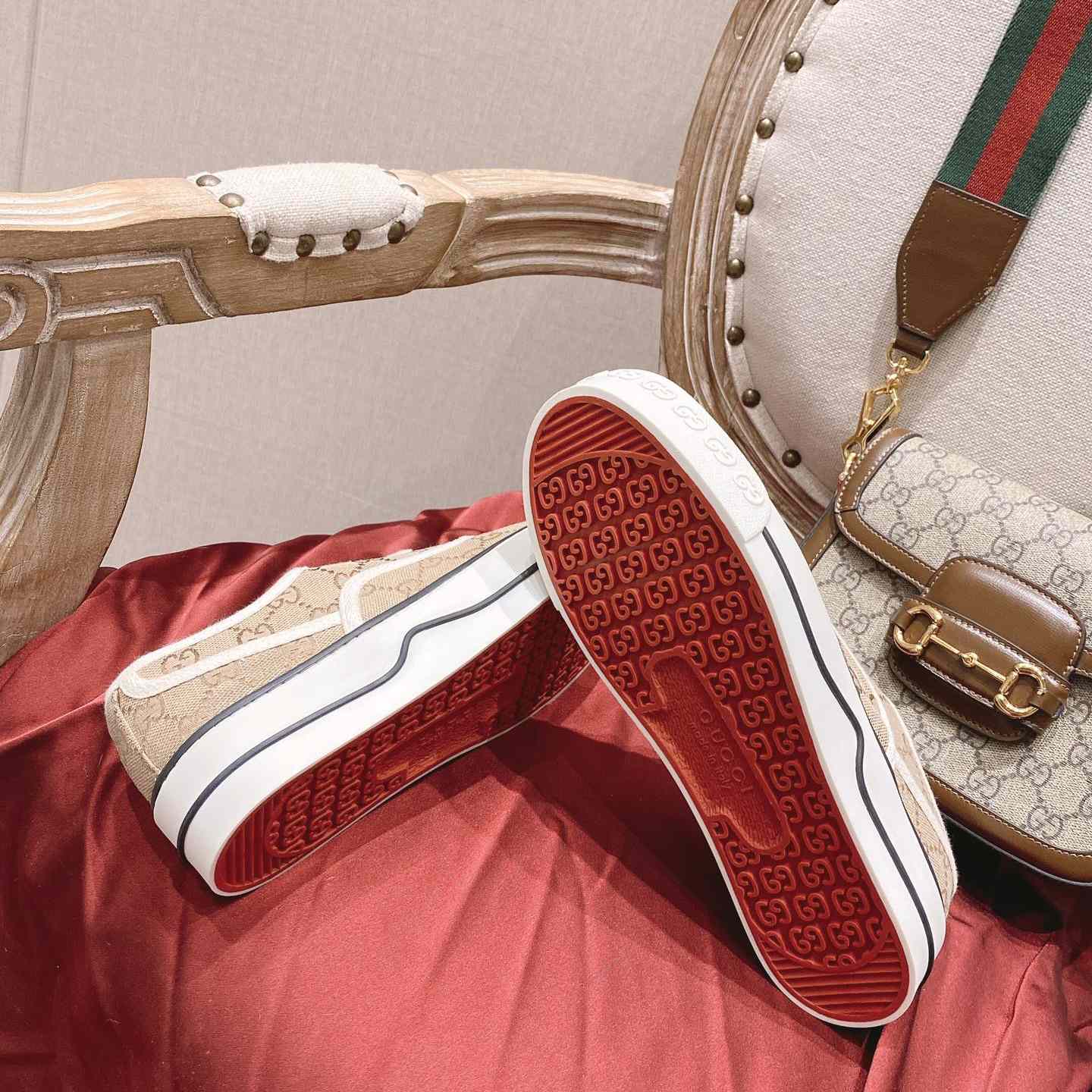 Gucci Tennis 1977 Canvas Sneakers - PerfectKickZ