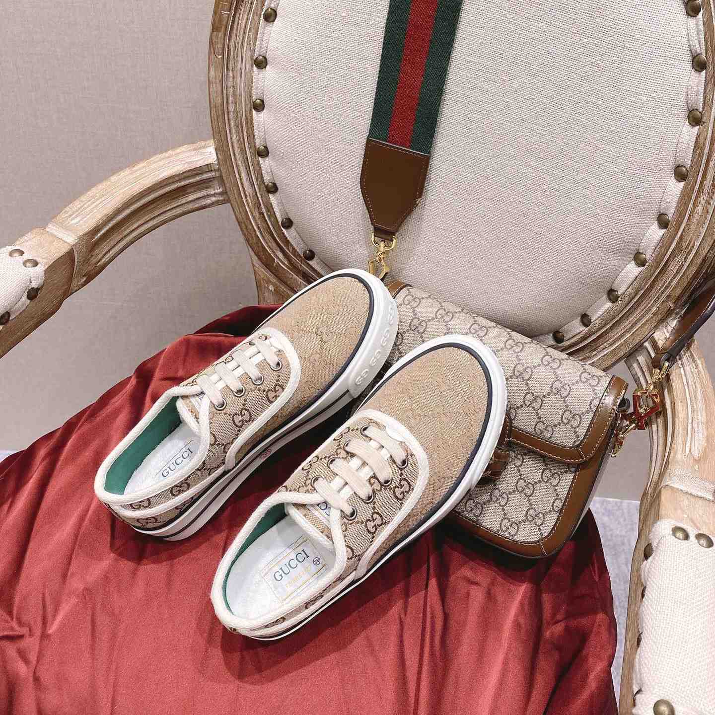 Gucci Tennis 1977 Canvas Sneakers - PerfectKickZ