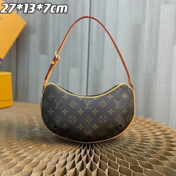 Louis Vuitton Pochette Croissant Handbag(27-13-7cm)     M51510 - PerfectKickZ