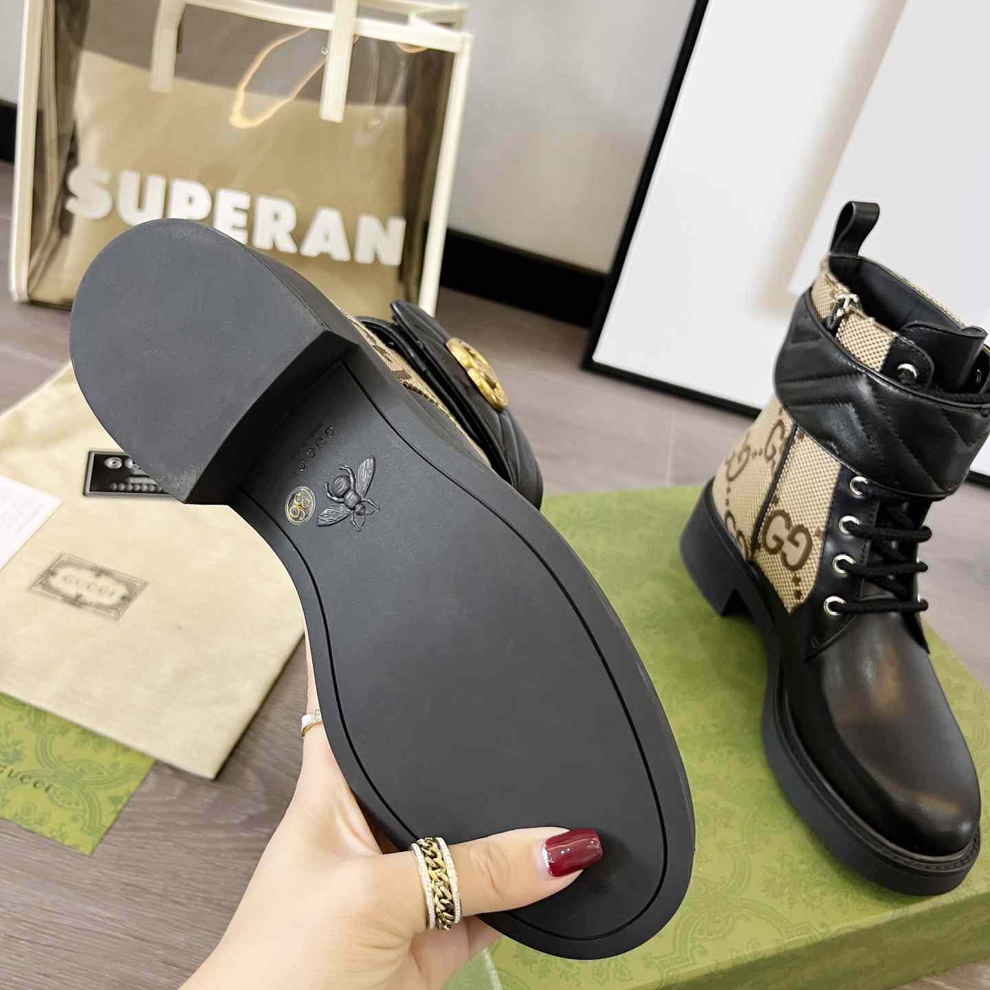 Gucci Women's Ankle Boot With Double G - PerfectKickZ