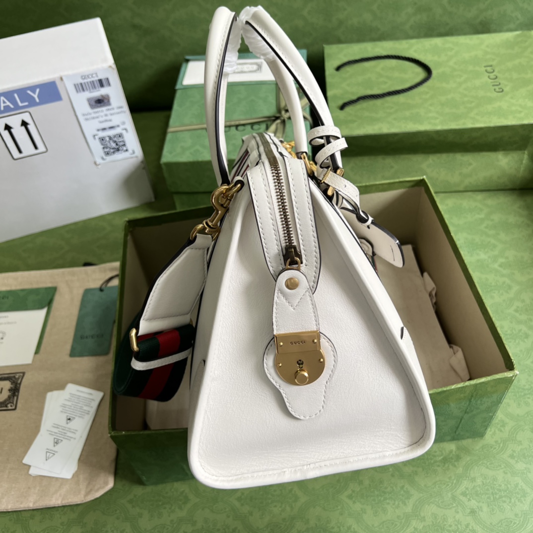 Gucci Leather Shoulder Bag(34-24-18CM)    715666 - PerfectKickZ