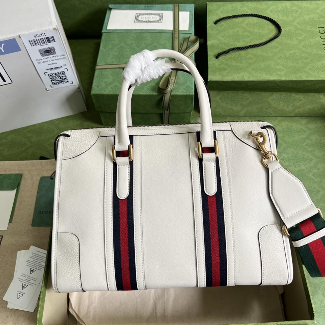 Gucci Leather Shoulder Bag(34-24-18CM)    715666 - PerfectKickZ