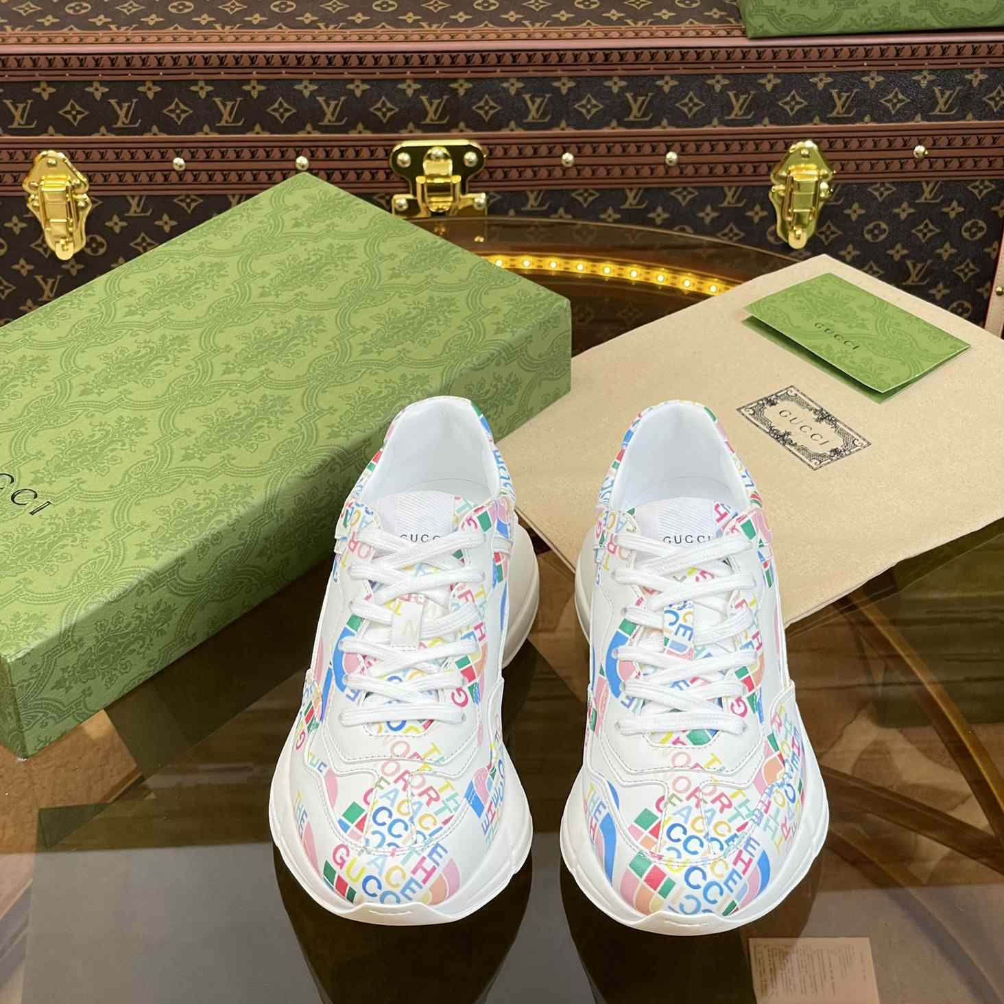 The North Face x Gucci Rhyton Sneaker - 