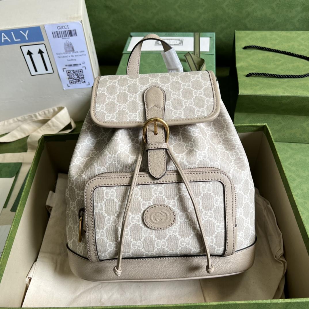 Gucci Backpack With Interlocking G(26.5- 30- 13cm) - PerfectKickZ