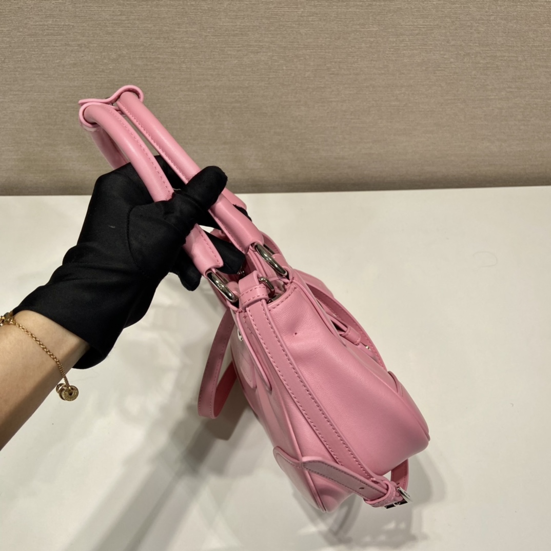 Prada Moon Re-Nylon And Leather Bag(22.5-16-7.5cm) - PerfectKickZ