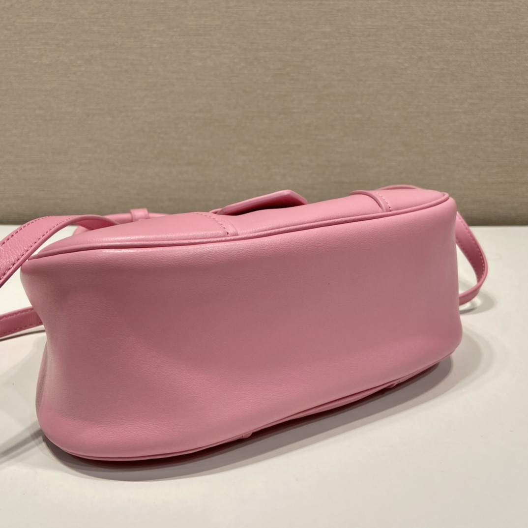 Prada Moon Re-Nylon And Leather Bag(22.5-16-7.5cm) - 