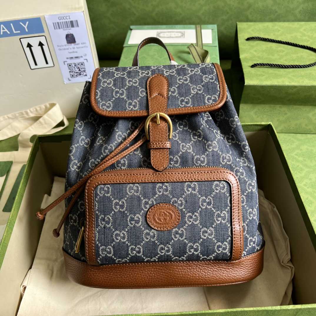 Gucci Backpack With Interlocking G(26.5- 30- 13cm) - PerfectKickZ