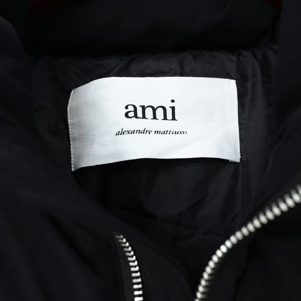 Ami Paris Ami de Coeur-patch padded jacket - PerfectKickZ