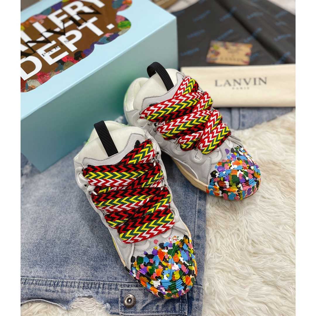 Lanvin x Gallery Dept  Leather Curb Sneaker - PerfectKickZ