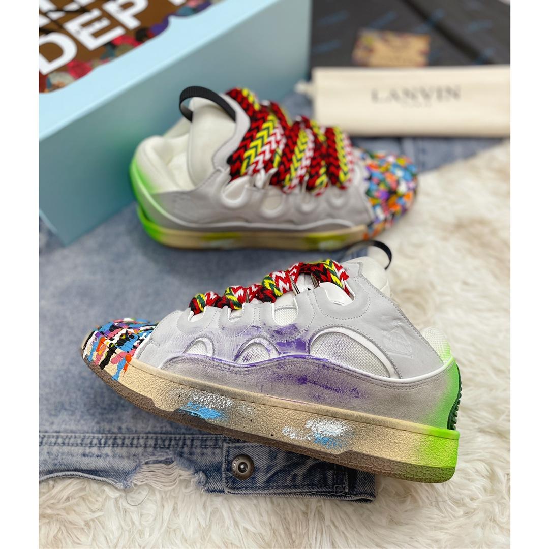 Lanvin x Gallery Dept  Leather Curb Sneaker - PerfectKickZ