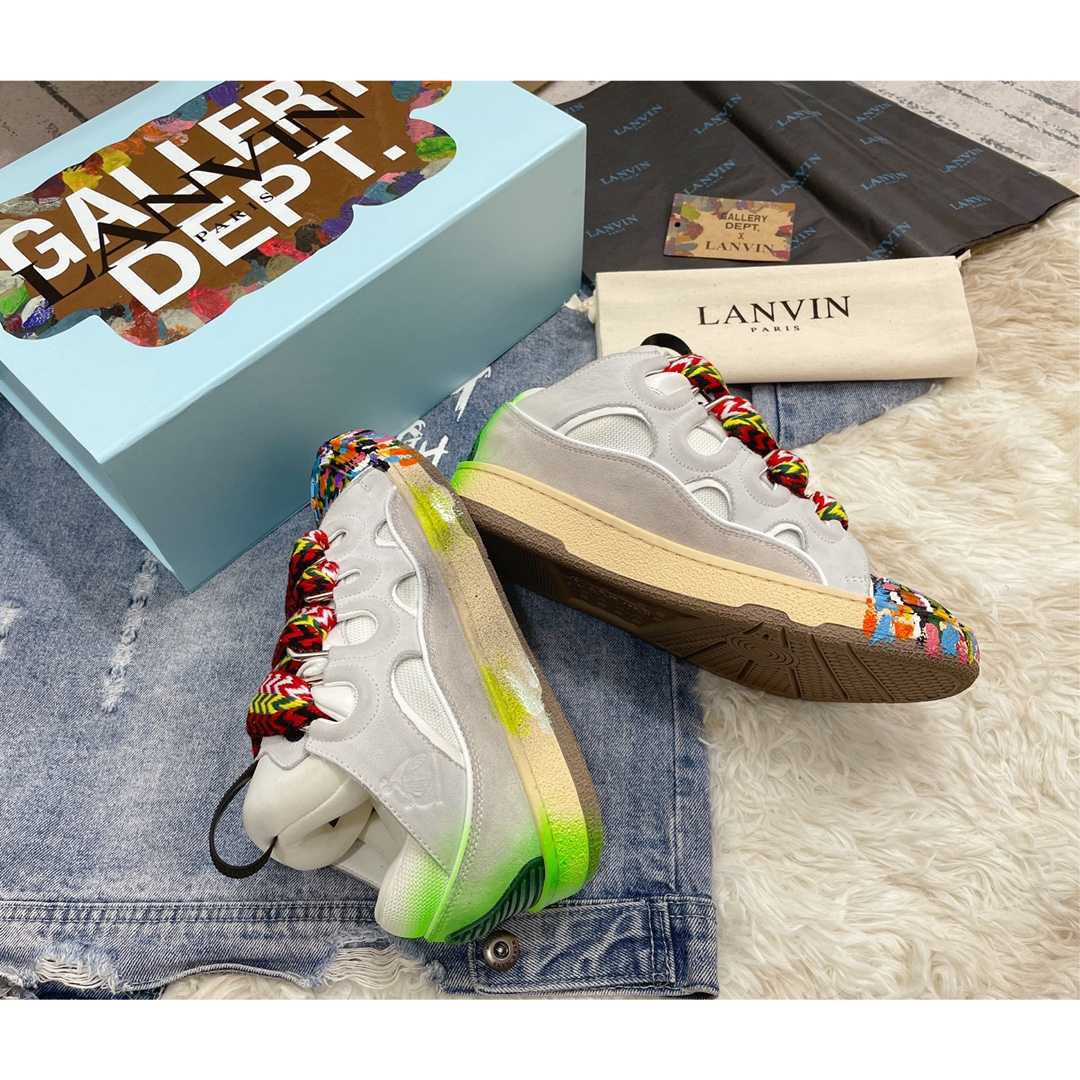 Lanvin x Gallery Dept  Leather Curb Sneaker - PerfectKickZ