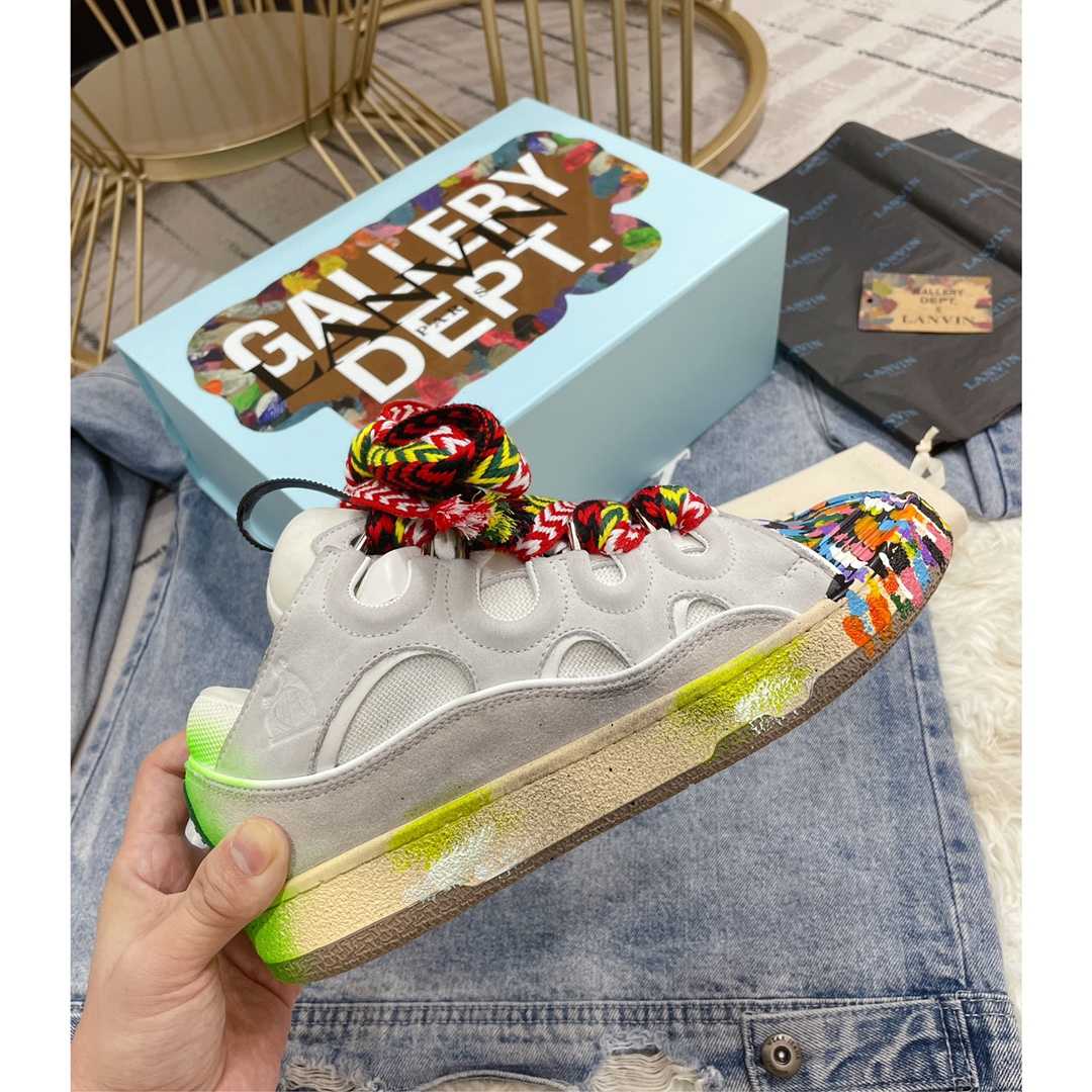 Lanvin x Gallery Dept  Leather Curb Sneaker - PerfectKickZ