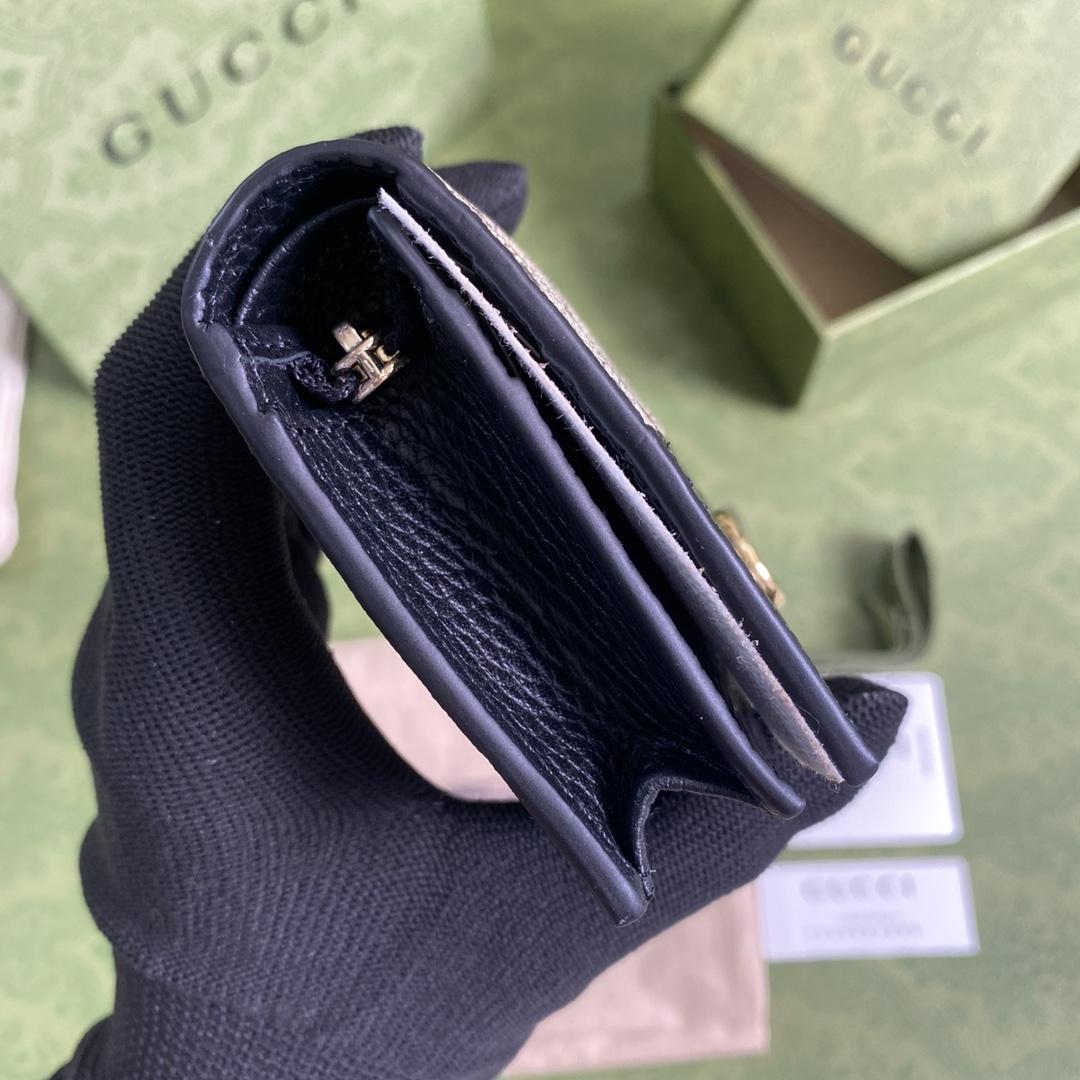 Gucci GG Marmont Card Case Wallet(11-9-3cm)    - PerfectKickZ