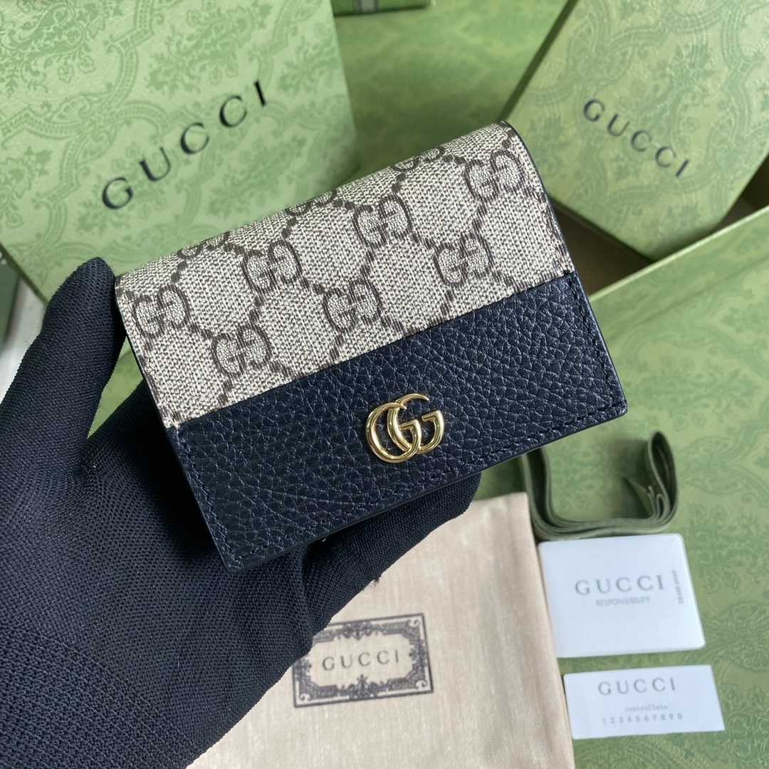 Gucci GG Marmont Card Case Wallet(11-9-3cm)    - PerfectKickZ