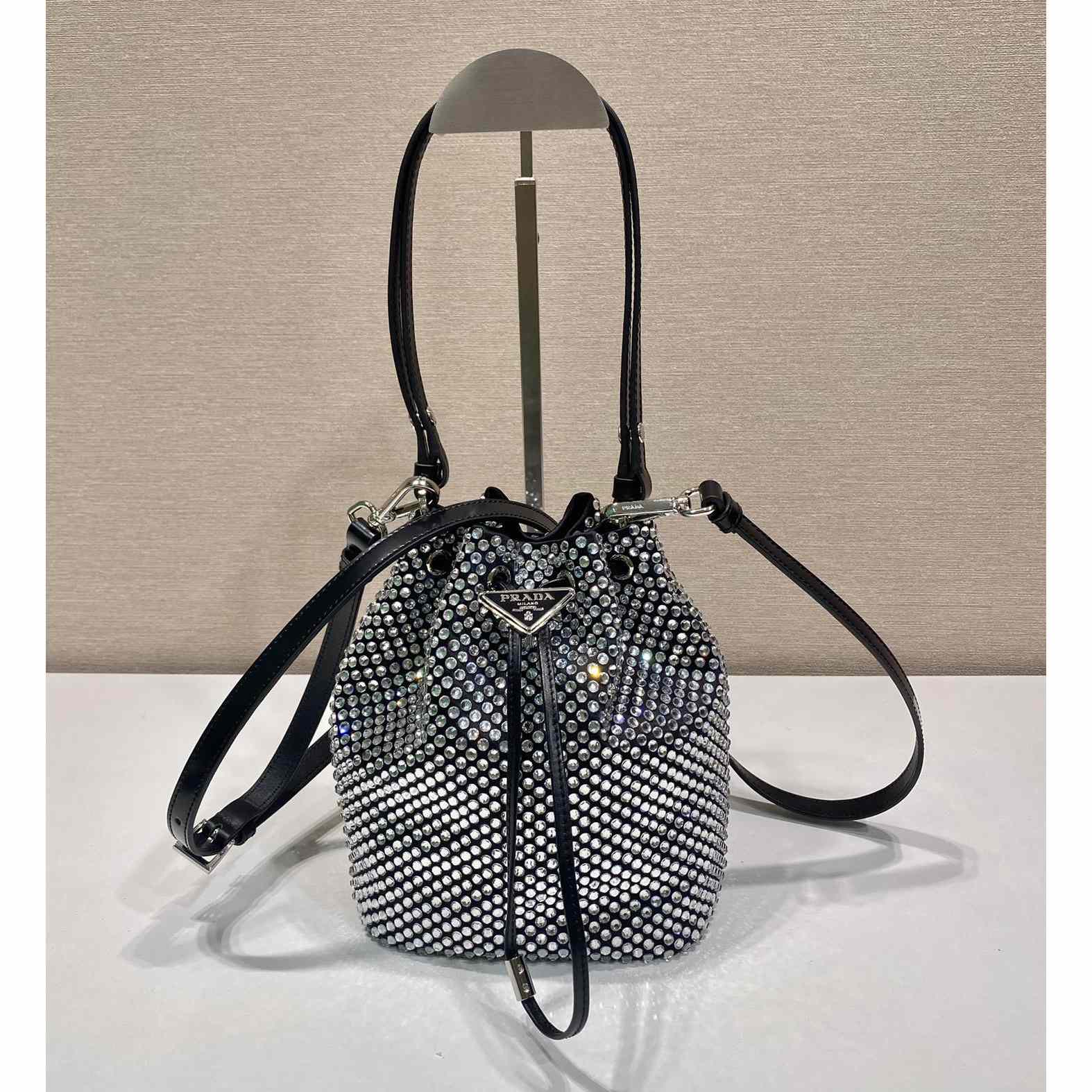 Prada Satin Mini-Bag With Crystals(16-21-10cm) - PerfectKickZ