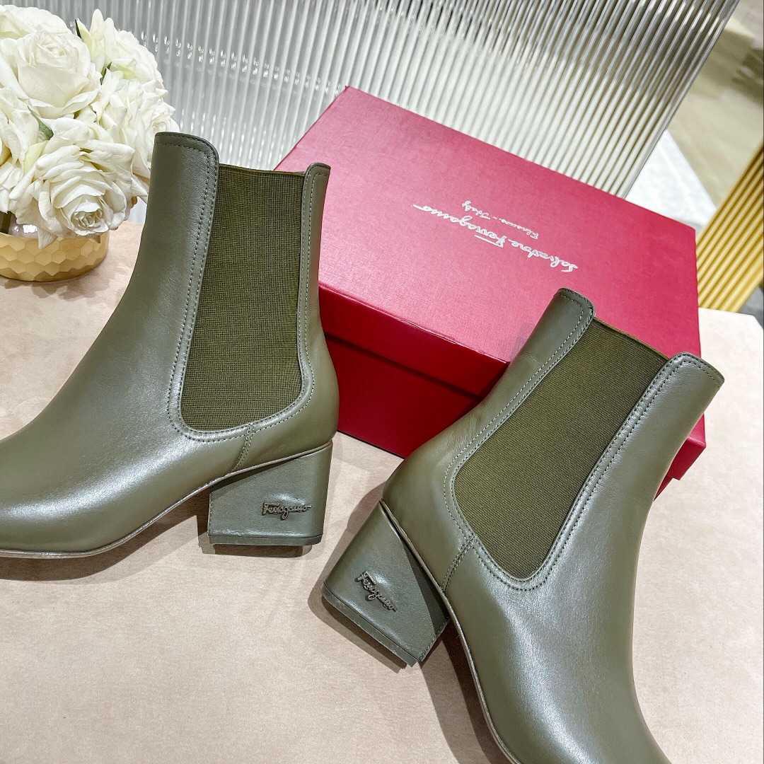 Ferragamo Leather Ankle Boot - PerfectKickZ