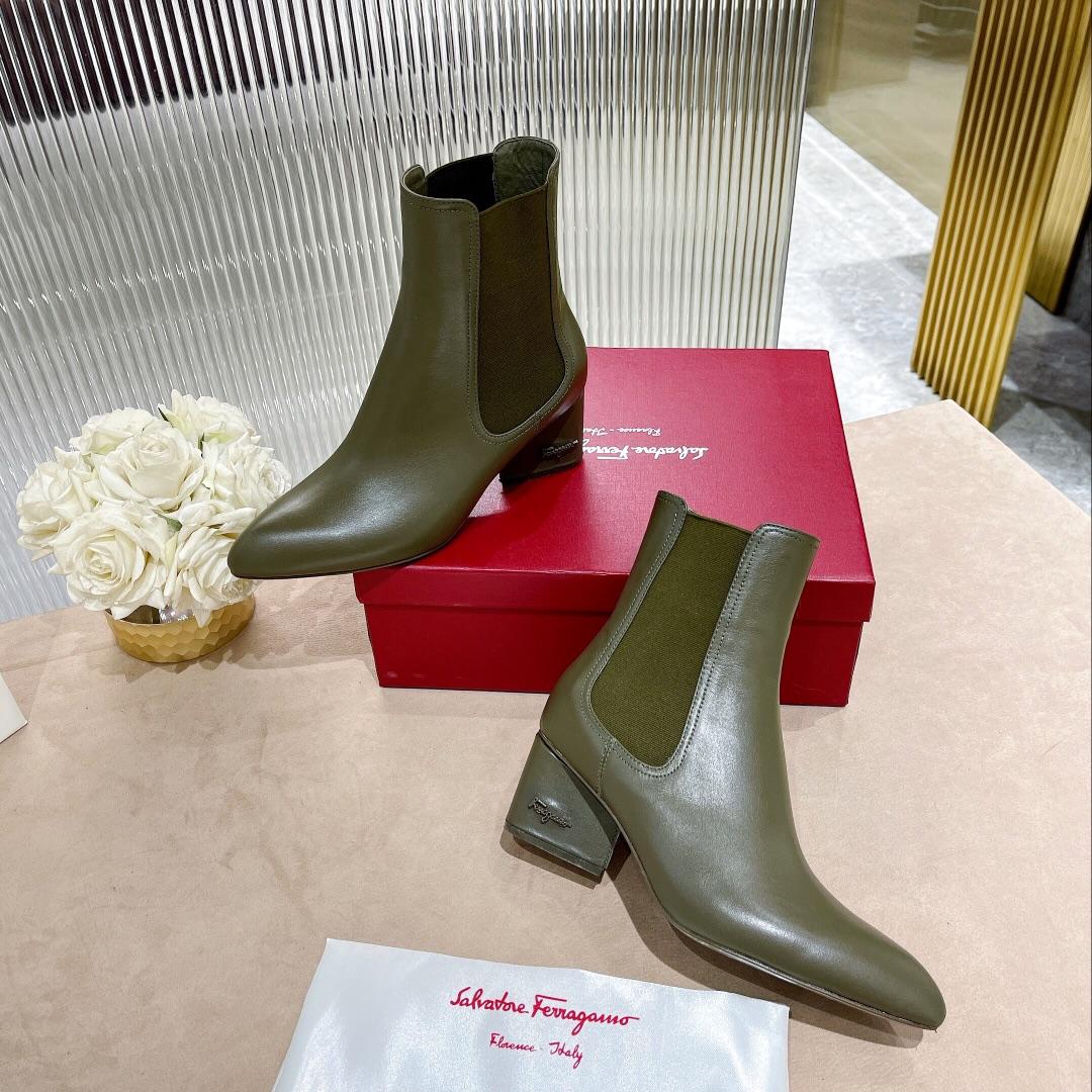 Ferragamo Leather Ankle Boot - PerfectKickZ