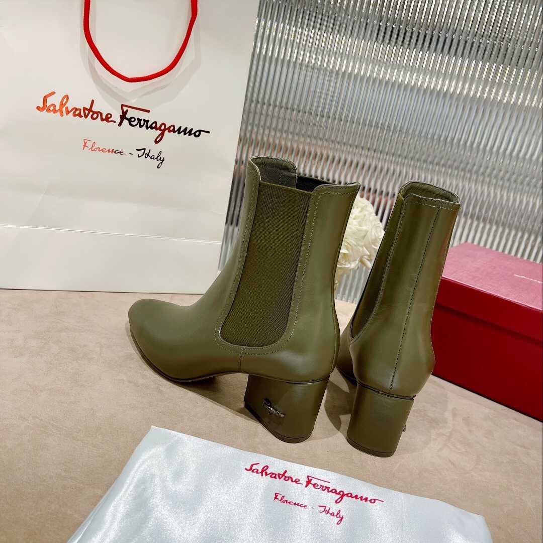 Ferragamo Leather Ankle Boot - PerfectKickZ