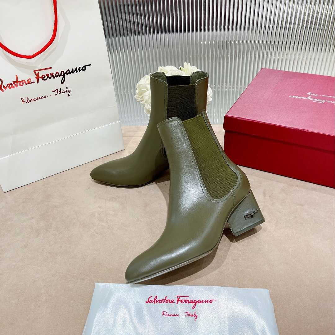 Ferragamo Leather Ankle Boot - PerfectKickZ