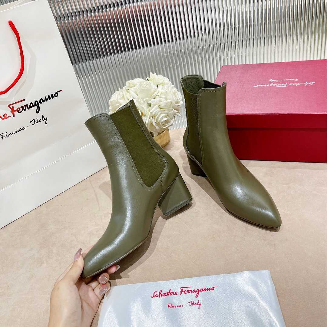 Ferragamo Leather Ankle Boot - PerfectKickZ