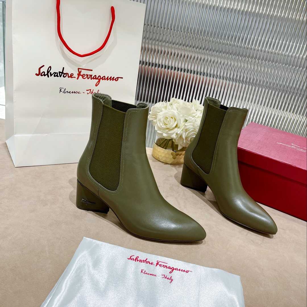 Ferragamo Leather Ankle Boot - PerfectKickZ